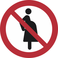P042- ISO 7010 - Panneau Interdit aux femmes enceintes