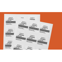 Autocollants avec numéro de série