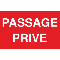 Panneau Passage privé