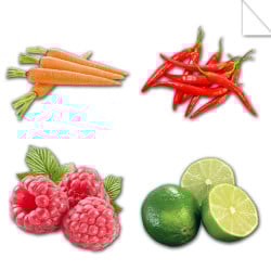 Autocollants Fruits et Légumes