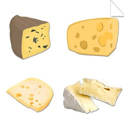 Autocollants Fromagerie et Produits Laitiers