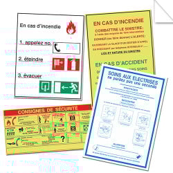 Autocollants Consignes de sécurité
