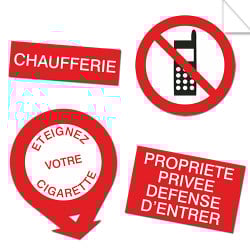 Autocollants Interdiction