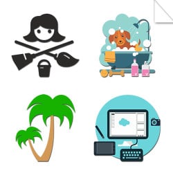 Autocollants Service et Transport