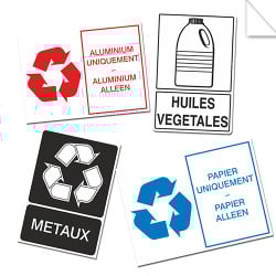 Autocollants Informations Recyclage