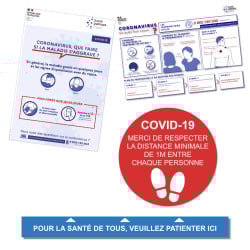 Autocollants COVID-19 Coronavirus