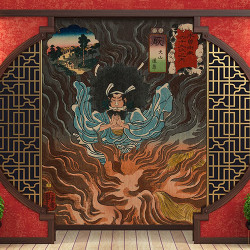 Papier Peint Panoramique Utagawa Kuniyoshi