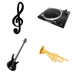Autocollants Musique