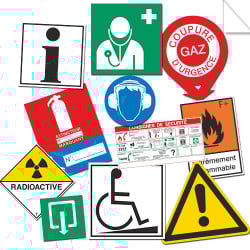 Autocollants Panneaux Signalétique