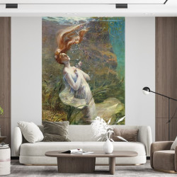 Papier Peint Panoramique Peinture 19e siècle Paul Albert Speck - Ophélie