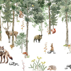 Papier Peint Panoramique Animaux Forêt Papier Peint Panoramique Animaux Forêt