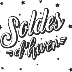 Sticker Soldes d'Hiver vitrine 4