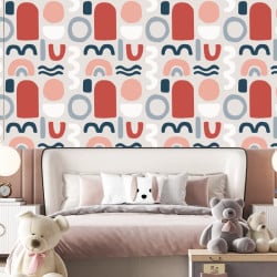 Papier Peint Panoramique Motifs Arrondis