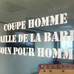 Lettrage pour vitrine