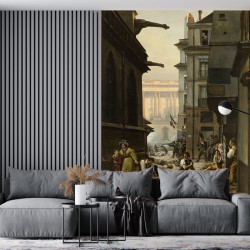 Papier Peint Panoramique Peinture 19e Paul-Claude Michel - Épisode du 29 juillet 1830