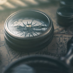 Papier peint Panoramique Boussole