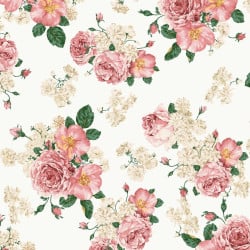 Papier Peint Panoramique Fleurs Vintage Motif Papier Peint Panoramique Fleurs Vintage Motif