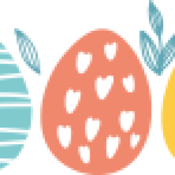 Sticker Vitrine Deco Paques