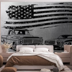 Papier Peint Panoramique Muscle Car USA