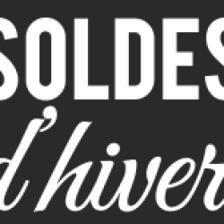 Sticker Soldes d'Hiver vitrine 1