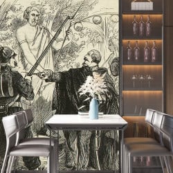 Papier Peint Panoramique Estampe - Incidents in the late war as dramatized in Berlin