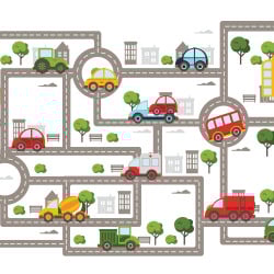 Papier Peint Panoramique Circuit Enfant