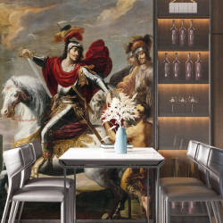 Papier Peint Panoramique Peinture 17e siècle Georges Lallemant - La Charité de Saint Martin