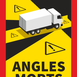 Autocollant Angles Morts Camion