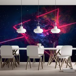 Papier Peint Panoramique Galaxie Neon