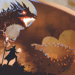 Papier Peint Panoramique Dragon 2