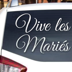 Lettrage adhésif mariage