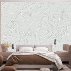 Papier Peint Panoramique Feuilles Texture