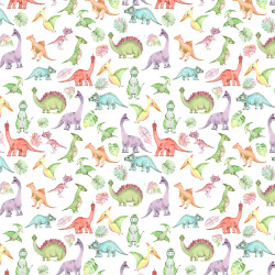 Papier Peint Panoramique Dinosaures Pastel