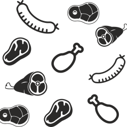 Sticker Motif Boucherie Dépoli sur mesure Sticker Motif Boucherie Dépoli sur mesure