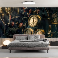 Papier Peint Panoramique Manomètres Tuyaux