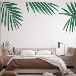 Papier Peint Panoramique Feuilles Palmier