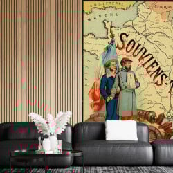 Papier Peint Panoramique Estampe - Souviens-toi