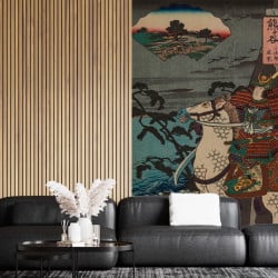 Papier Peint Panoramique Estampe 19e siècle Utagawa Kuniyoshi - Kumagaya