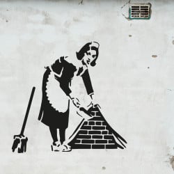 Papier Peint Panoramique Banksy - Femme de Ménage