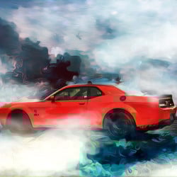 Papier Peint Panoramique Drift Dodge Papier Peint Panoramique Drift Dodge