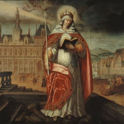 Papier Peint Panoramique Peinture 17e siècle - Sainte Geneviève