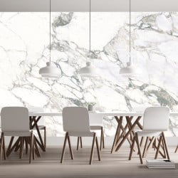 Papier peint Panoramique Marbre Blanc