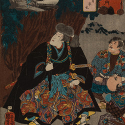 Papier Peint Panoramique Estampe 19e siècle Utagawa Kuniyoshi - Kuragano