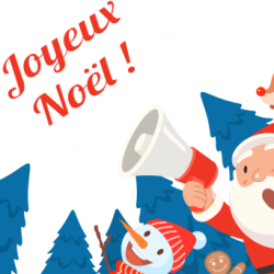 Sticker Vitrine Noël Père Noël