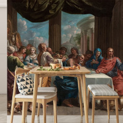 Papier Peint Panoramique Peinture 17e siècle Charles Poerson - Les Noces de Cana