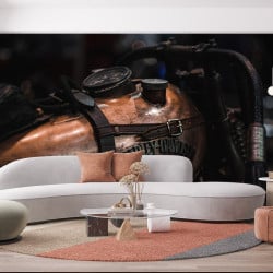 Papier Peint Panoramique Moto Vintage Reservoir