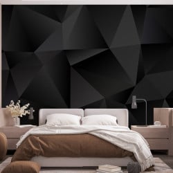 Papier Peint Panoramique Relief Noir