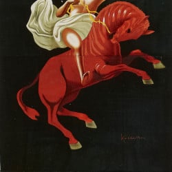 Papier Peint Panoramique Estampe - Affiche publicitaire Cinzano