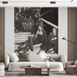 Papier Peint Panoramique Photographie Le Nouvel Observateur - Les mannequins aux Oscars de la Mode de l’Opéra