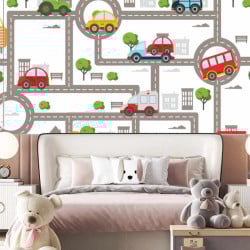 Papier Peint Panoramique Circuit Enfant